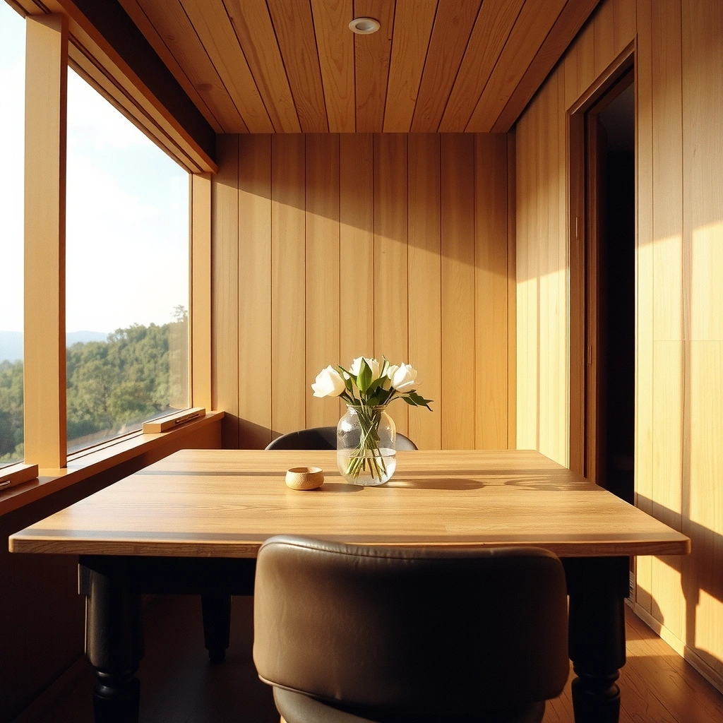 Holztextur im Innenraum