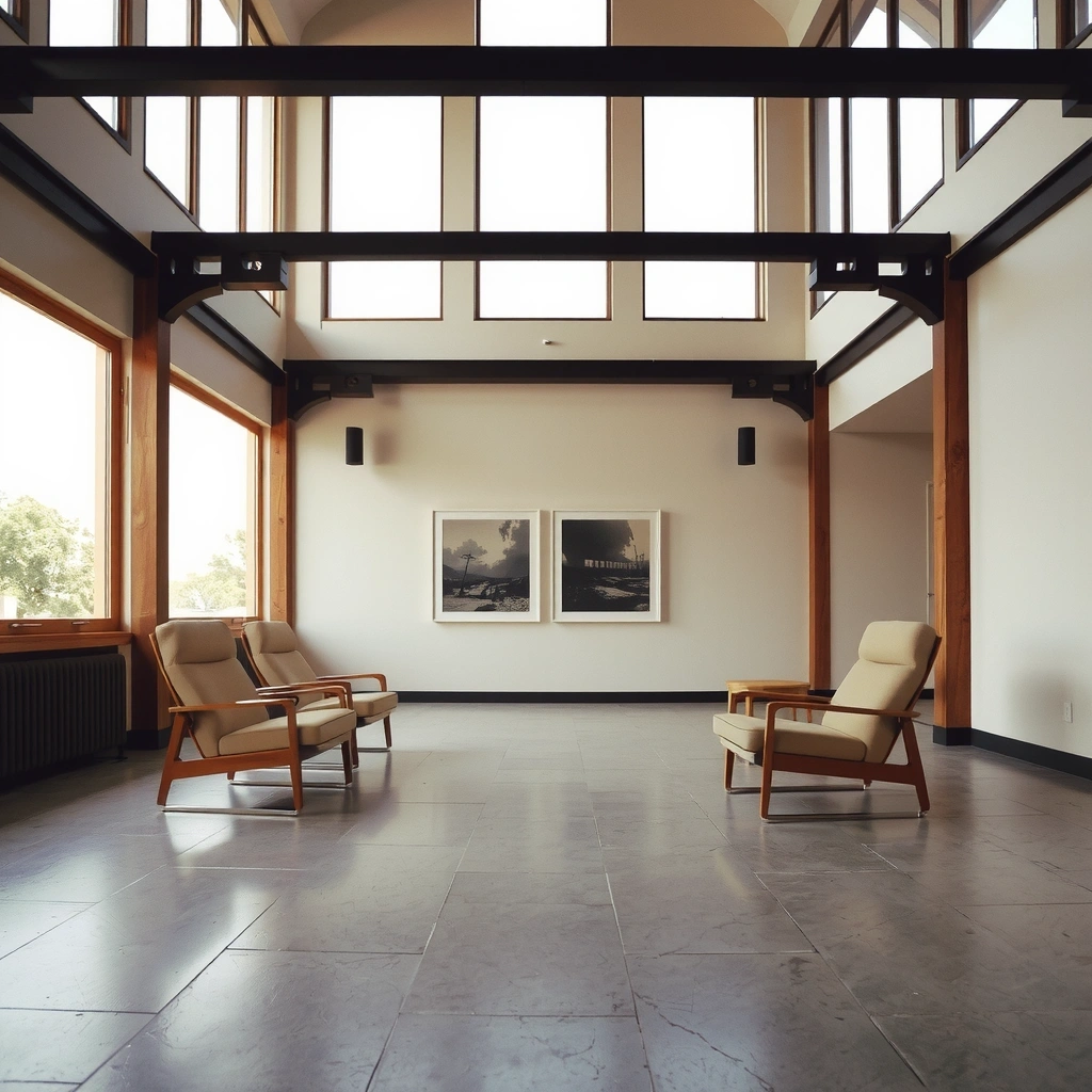 Moderne Sitzgruppe im Stift