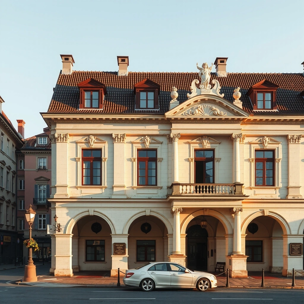 Fassade des Stifts Harmonie in Klosterneuburg